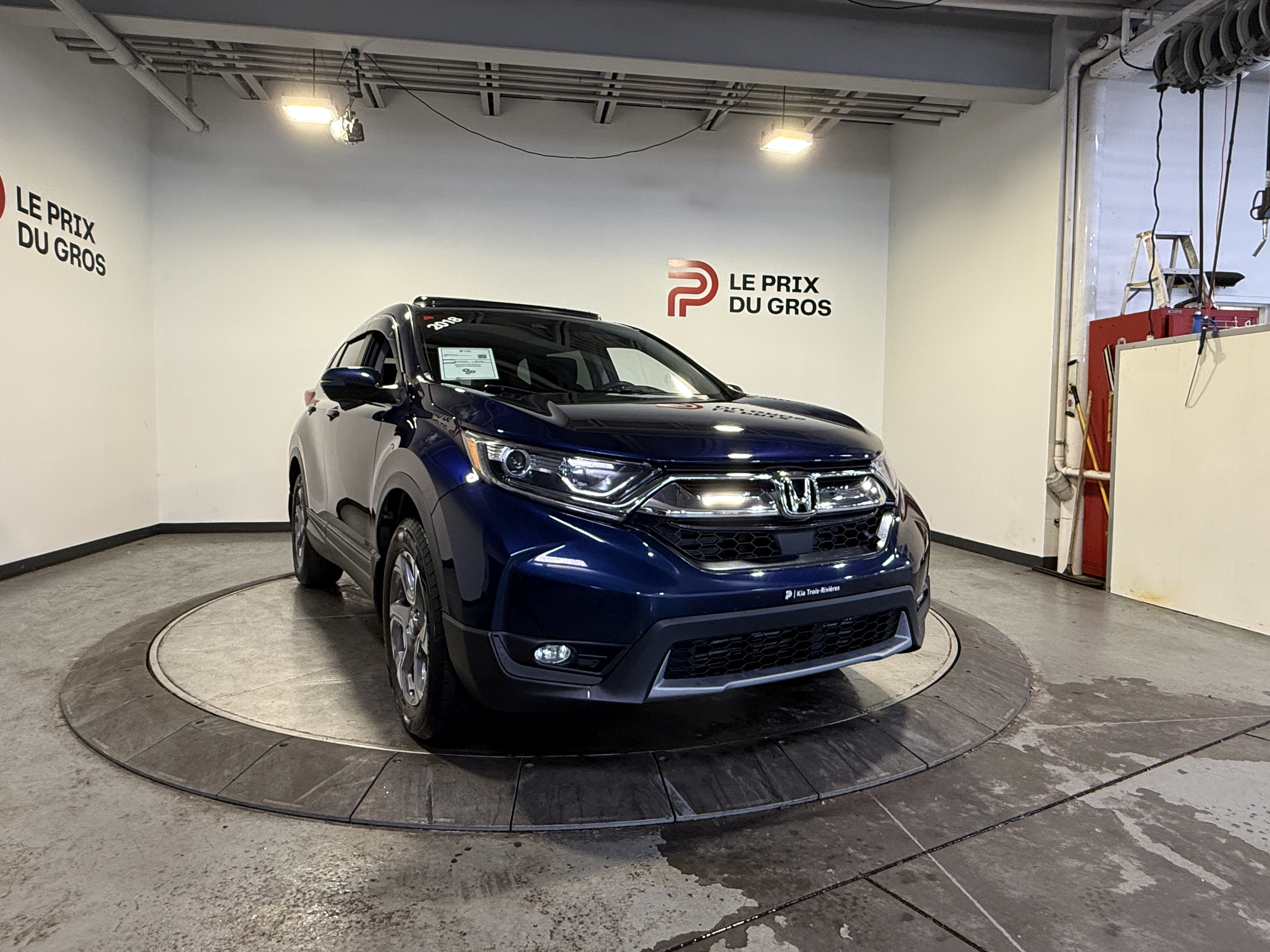 Blue 2018 Honda CR-V EX AWD SUV / Crossover All-Wheel Drive Automatic