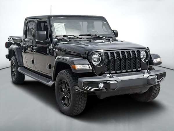 Black 2023 Jeep Gladiator Pickup Truck Four-Wheel Drive Automatic