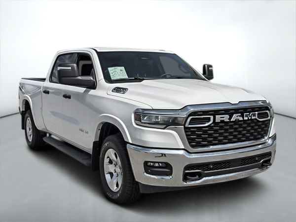 White 2025 RAM 1500 Pickup Truck Four-Wheel Drive Automatic