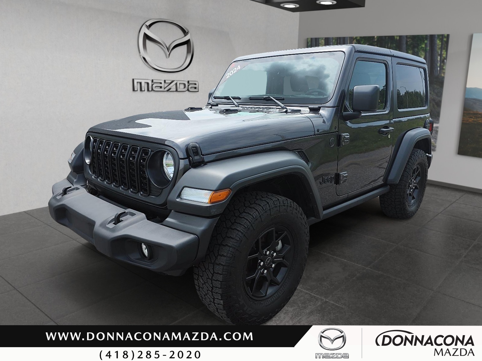 Gray 2024 Jeep Wrangler SUV / Crossover Four-Wheel Drive Automatic