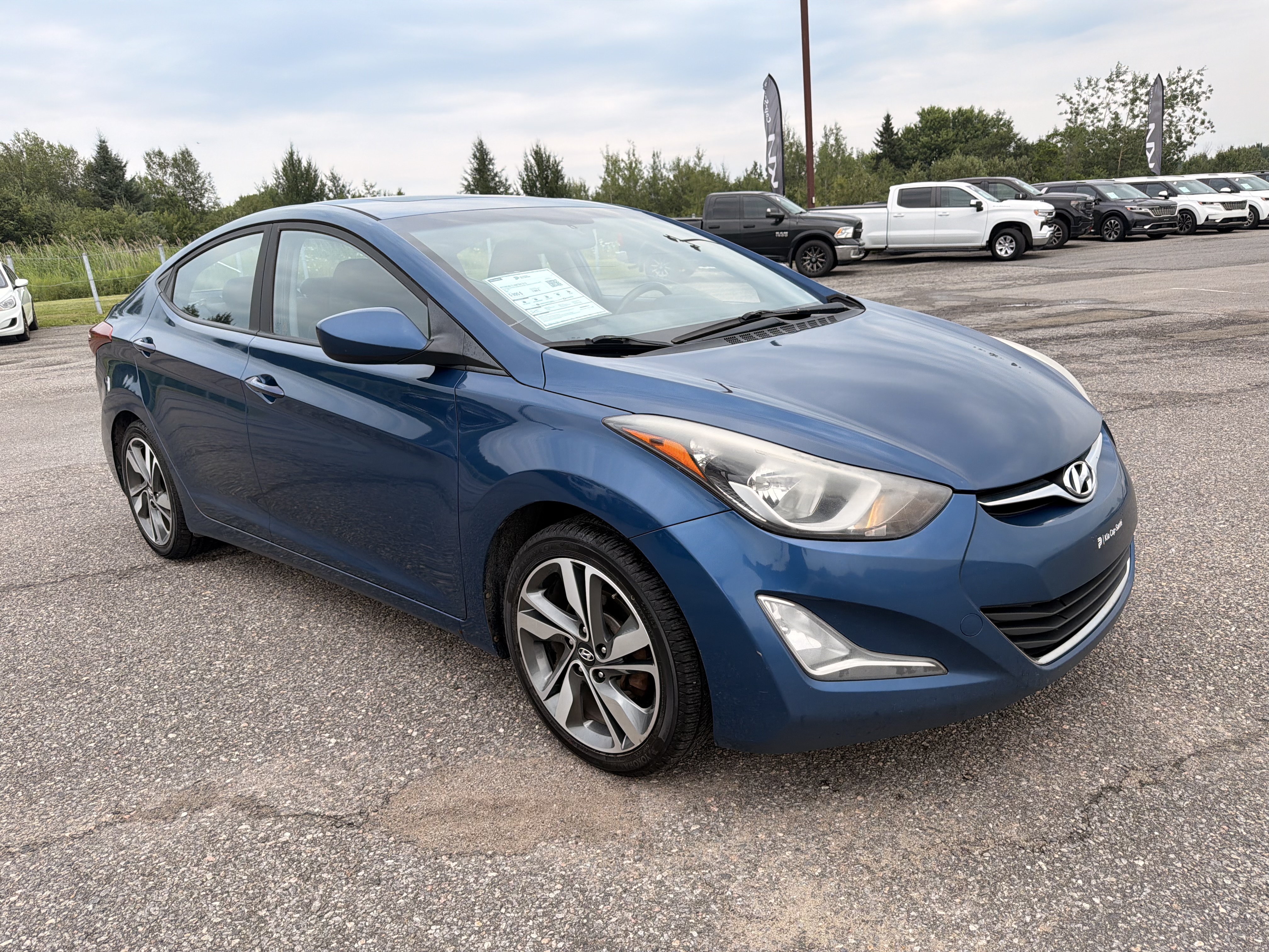 Blue 2015 Hyundai Elantra Sedan Automatic