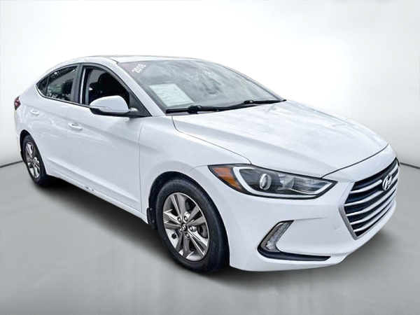 White 2018 Hyundai Elantra Sedan Automatic