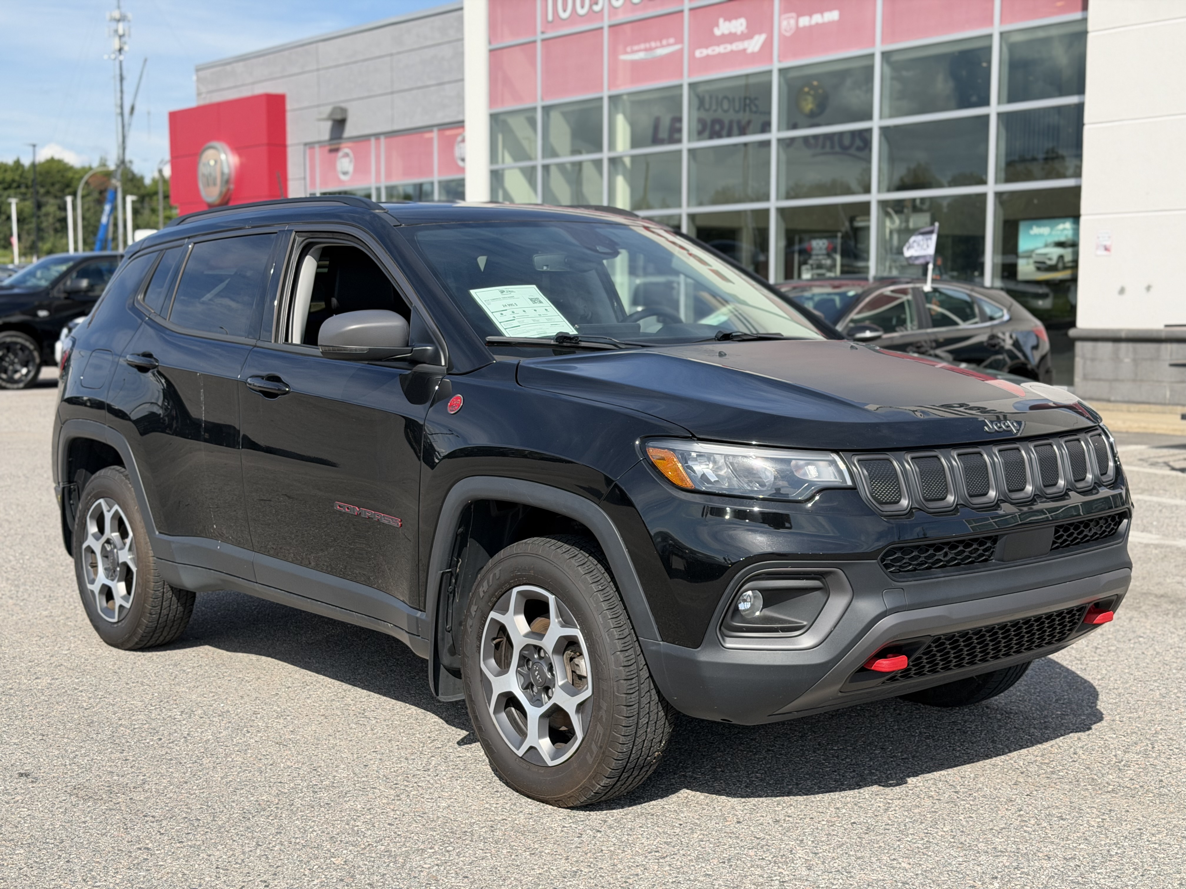 Black 2022 Jeep Compass SUV / Crossover Four-Wheel Drive Automatic