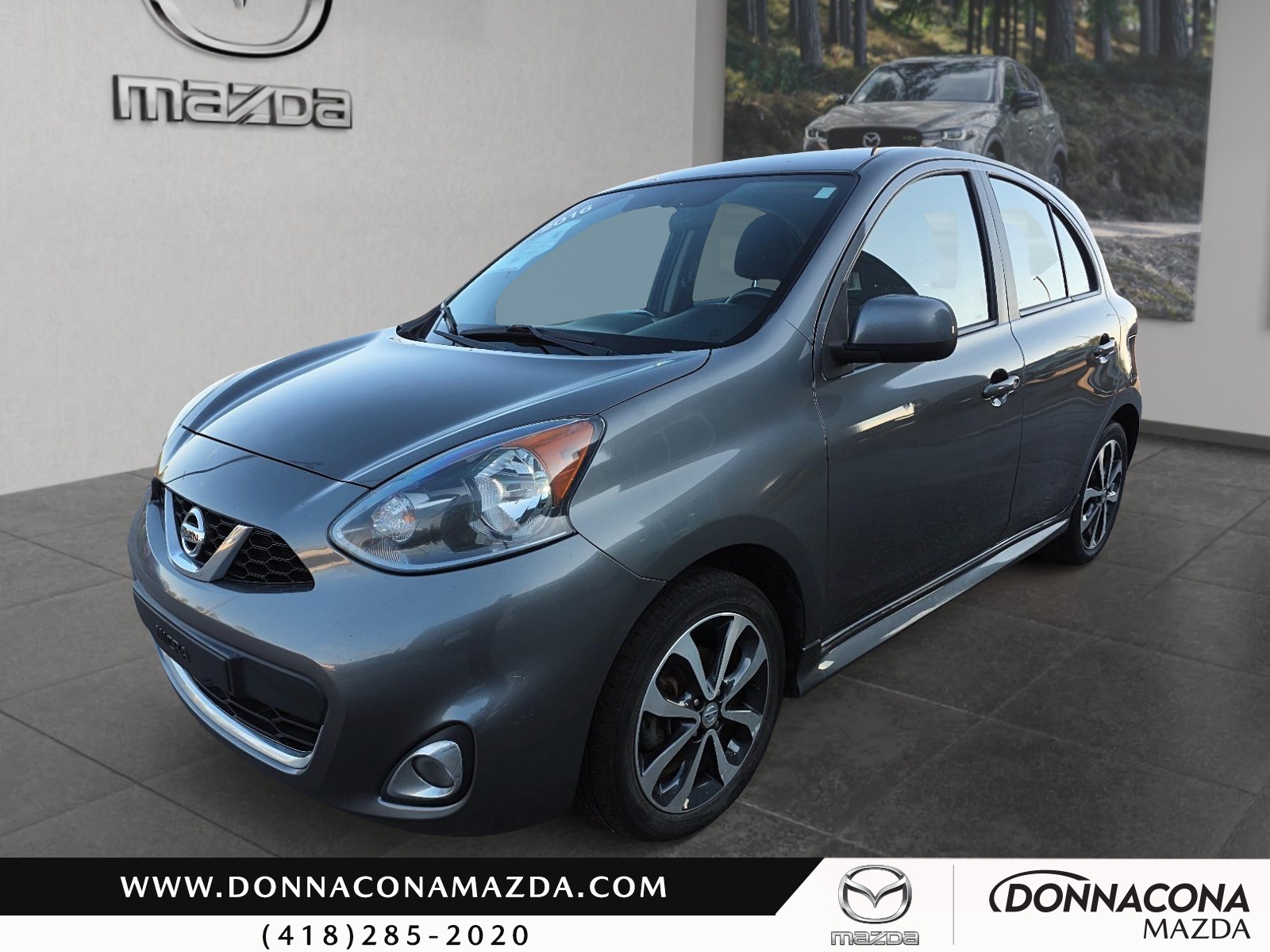 Gray 2016 Nissan Micra Hatchback Automatic
