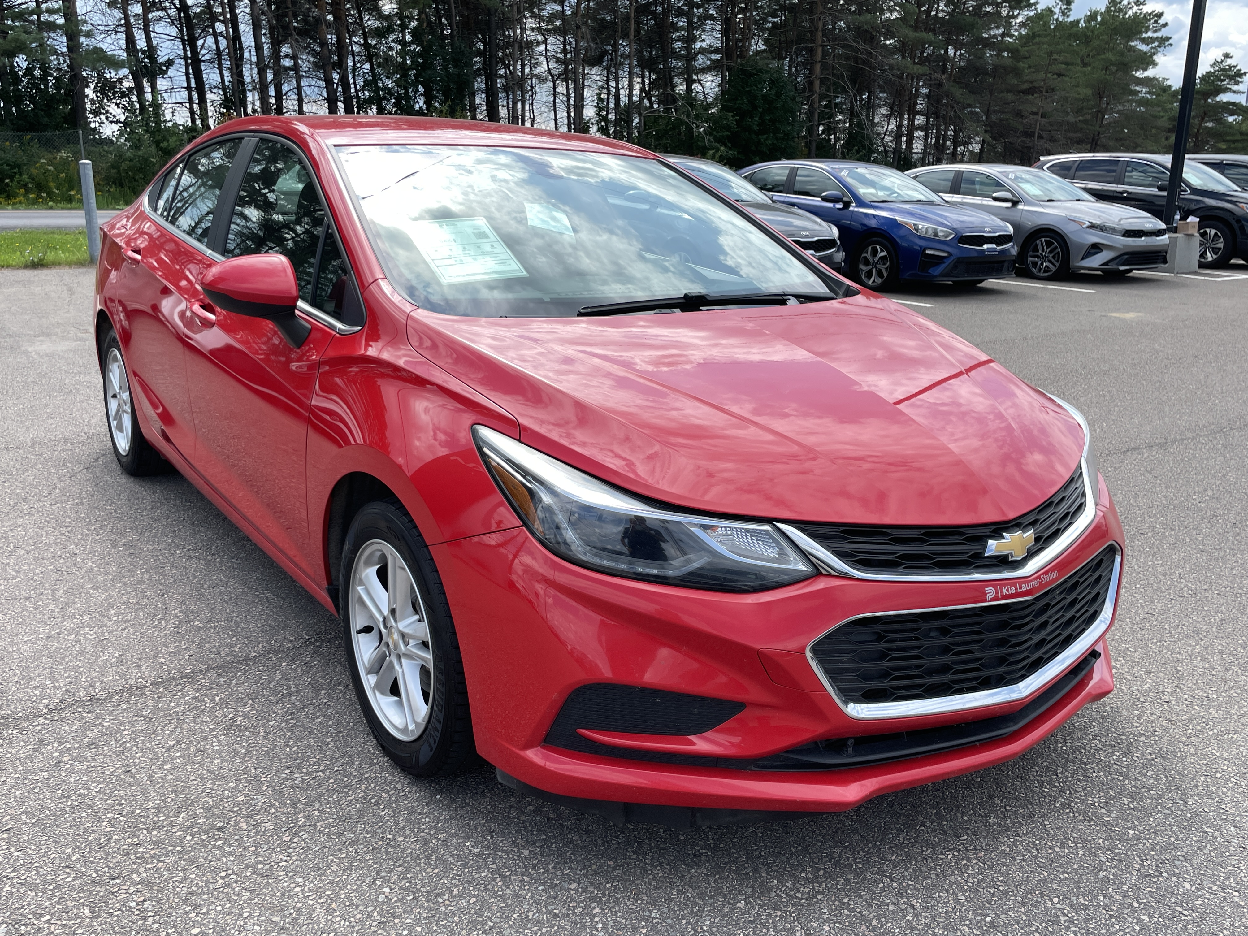 Red 2018 Chevrolet Cruze Sedan Front-Wheel Drive Automatic