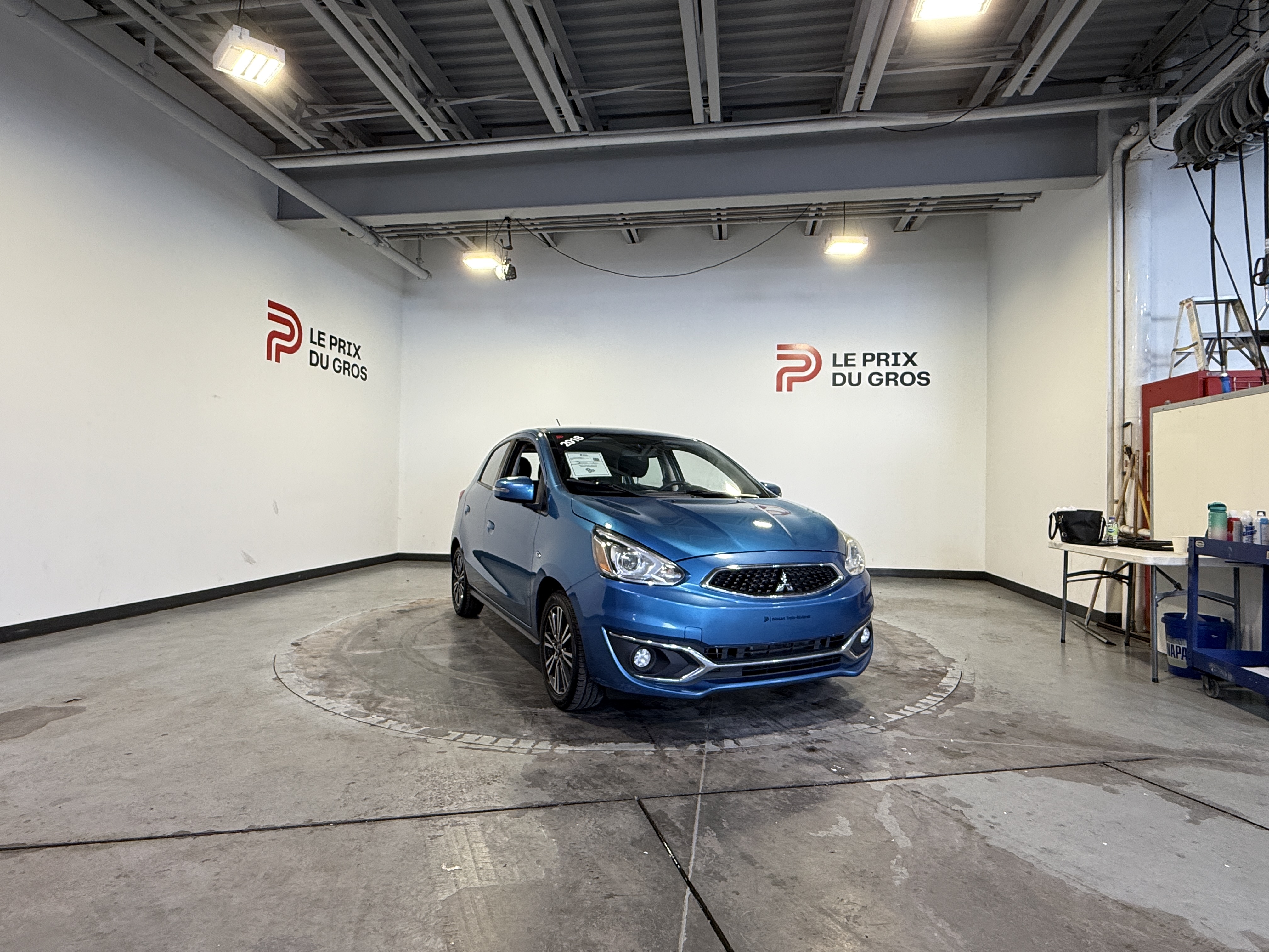 Blue 2018 Mitsubishi Mirage Hatchback Front-Wheel Drive Automatic