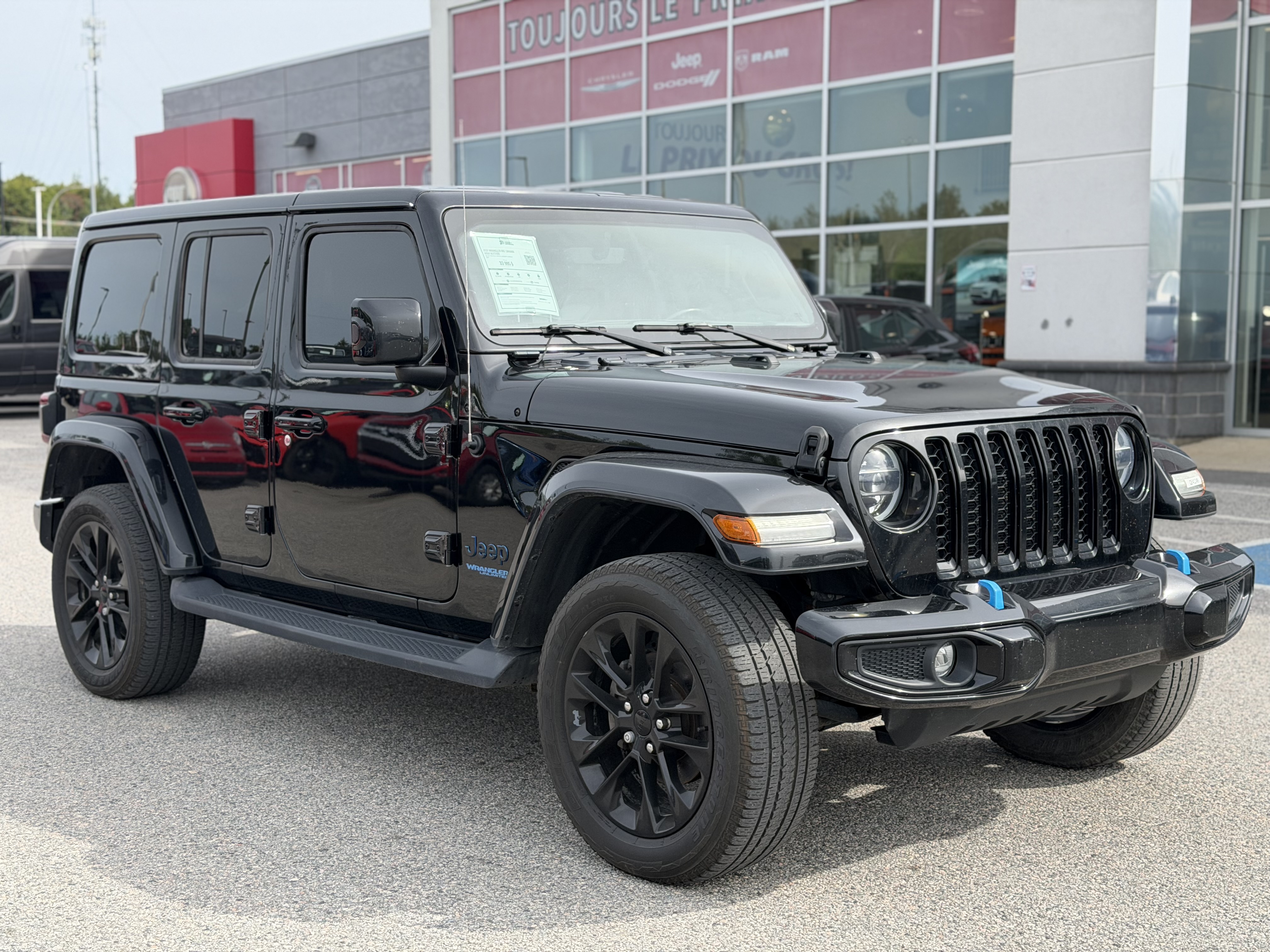 Black 2021 Jeep Wrangler 4xe SUV / Crossover Four-Wheel Drive Automatic