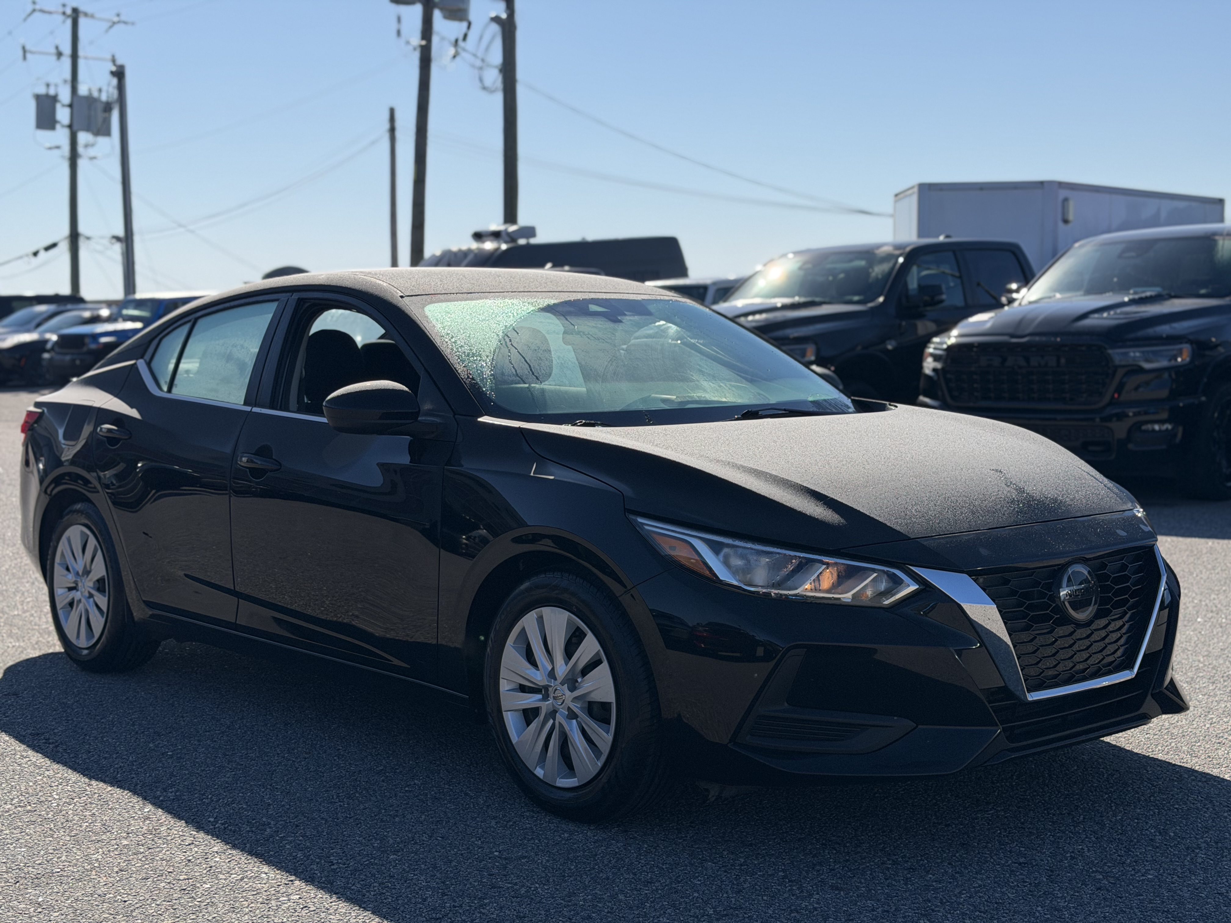 Black 2021 Nissan Sentra Sedan Front-Wheel Drive Automatic