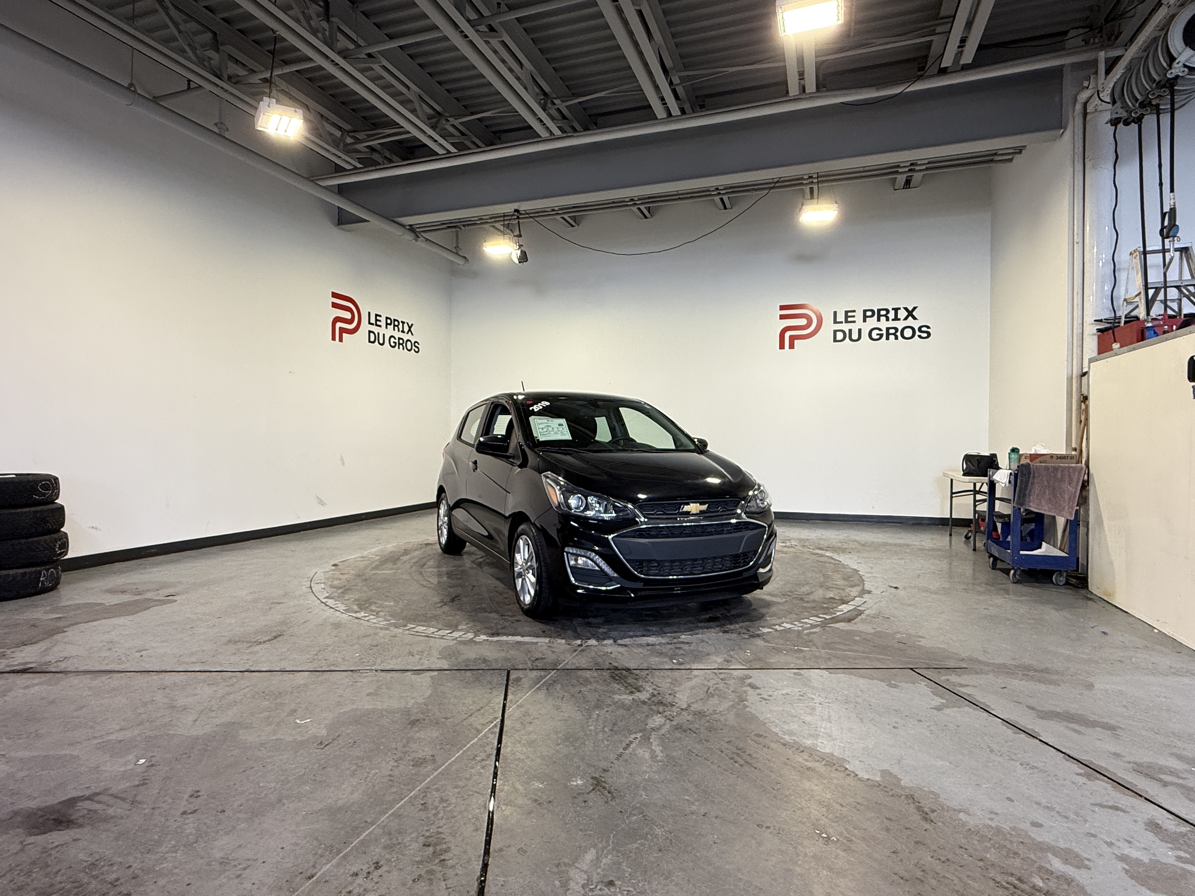 Black 2019 Chevrolet Spark Hatchback Front-Wheel Drive Automatic
