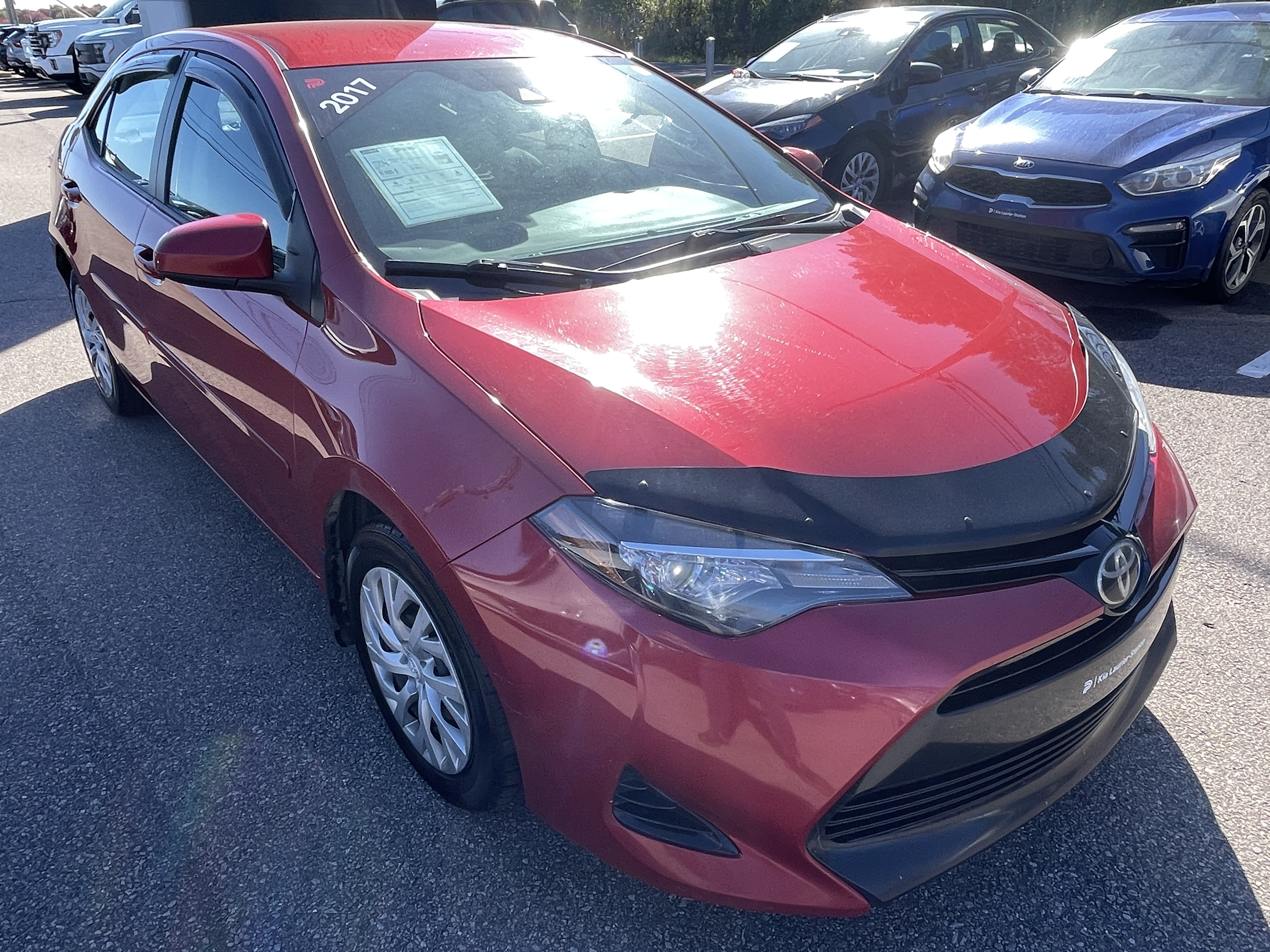 Red 2017 Toyota Corolla Sedan Front-Wheel Drive Automatic