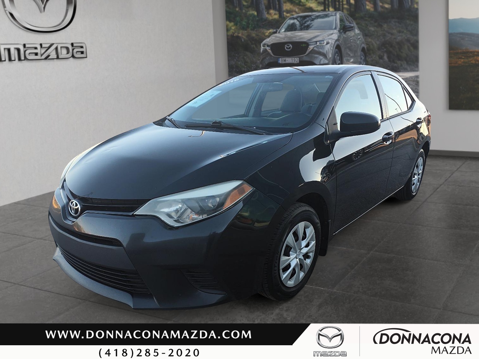 Black 2016 Toyota Corolla Sedan  Automatic
