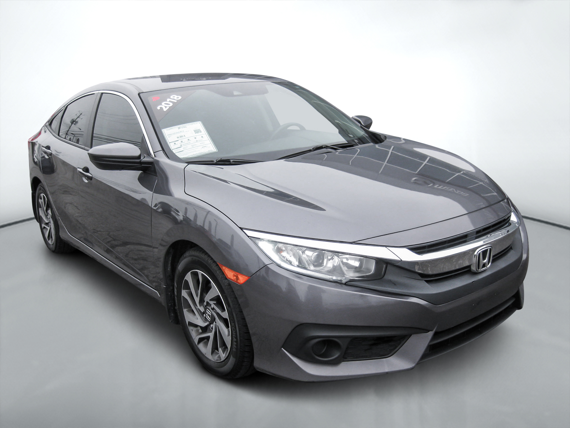 Gray 2018 Honda Civic Sedan Front-Wheel Drive Automatic