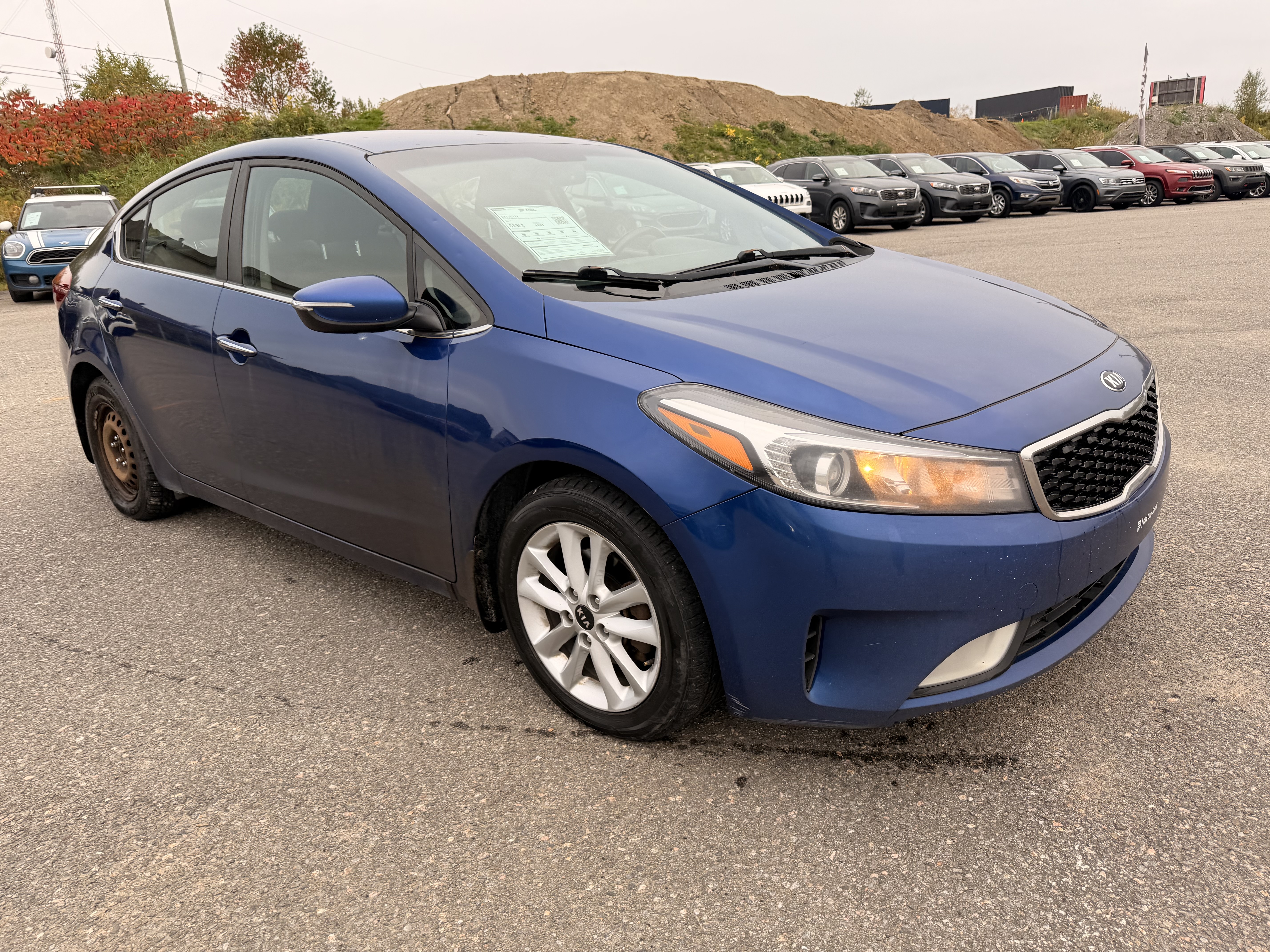 Blue 2017 Kia Forte Sedan Front-Wheel Drive Automatic