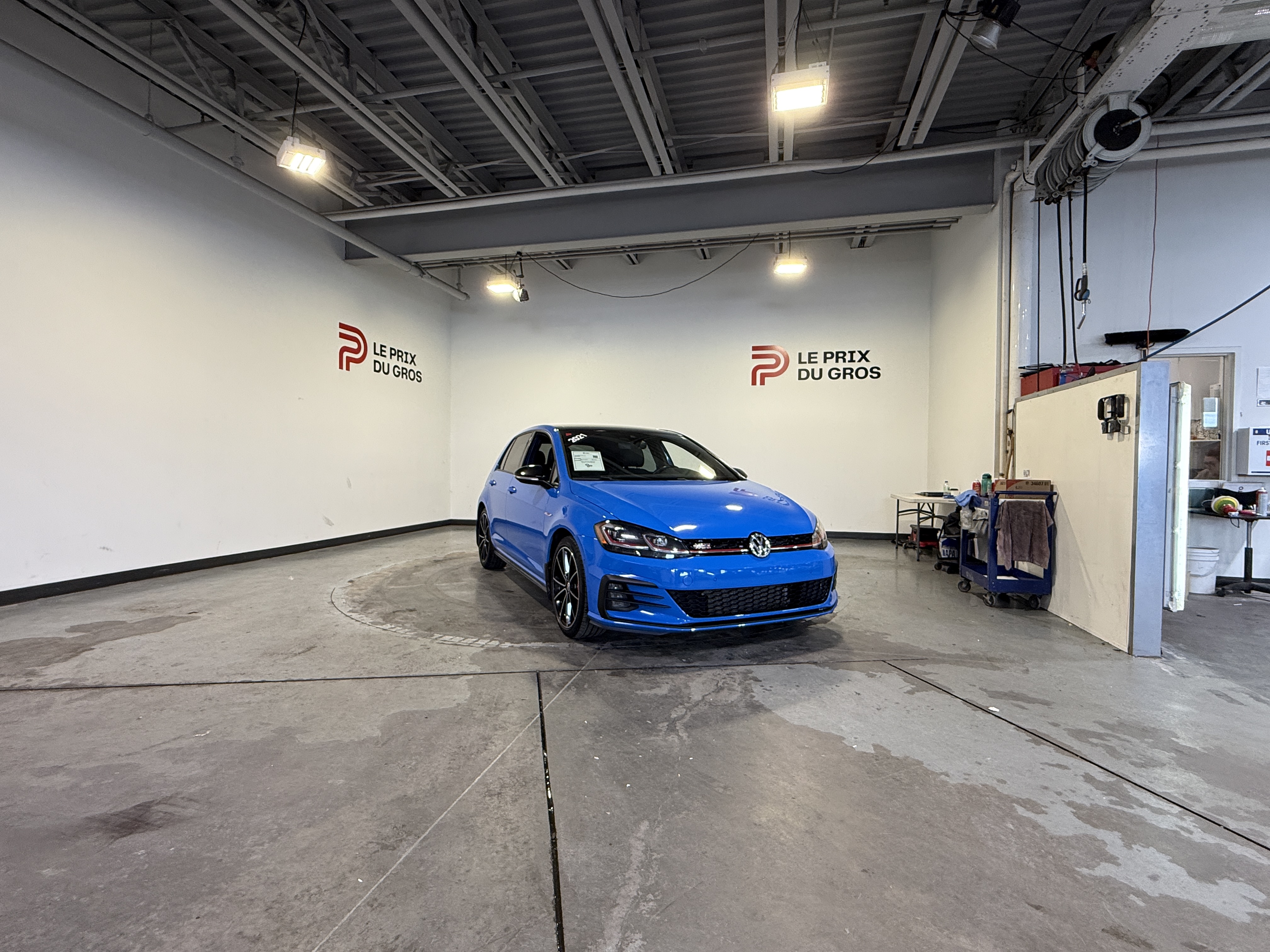 Blue 2021 Volkswagen Golf GTI Hatchback Front-Wheel Drive Automatic