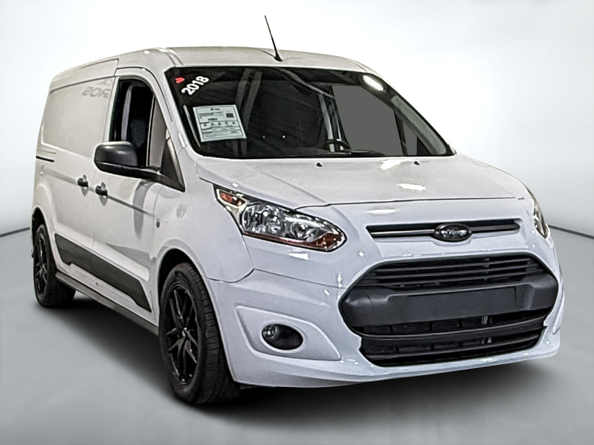 White 2018 Ford Transit Connect Van Front-Wheel Drive Automatic