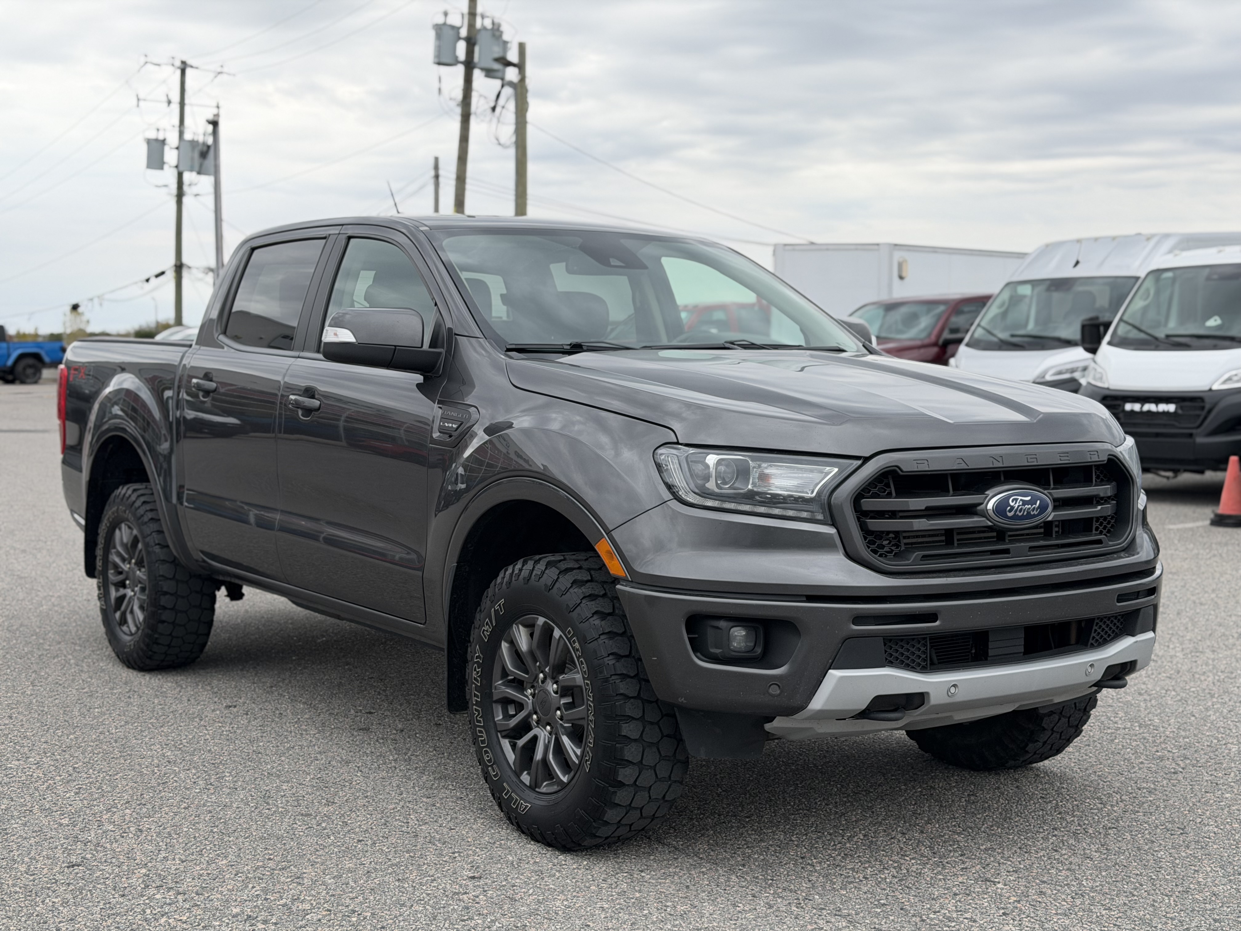 Gray 2020 Ford Ranger Pickup Truck Four-Wheel Drive Automatic