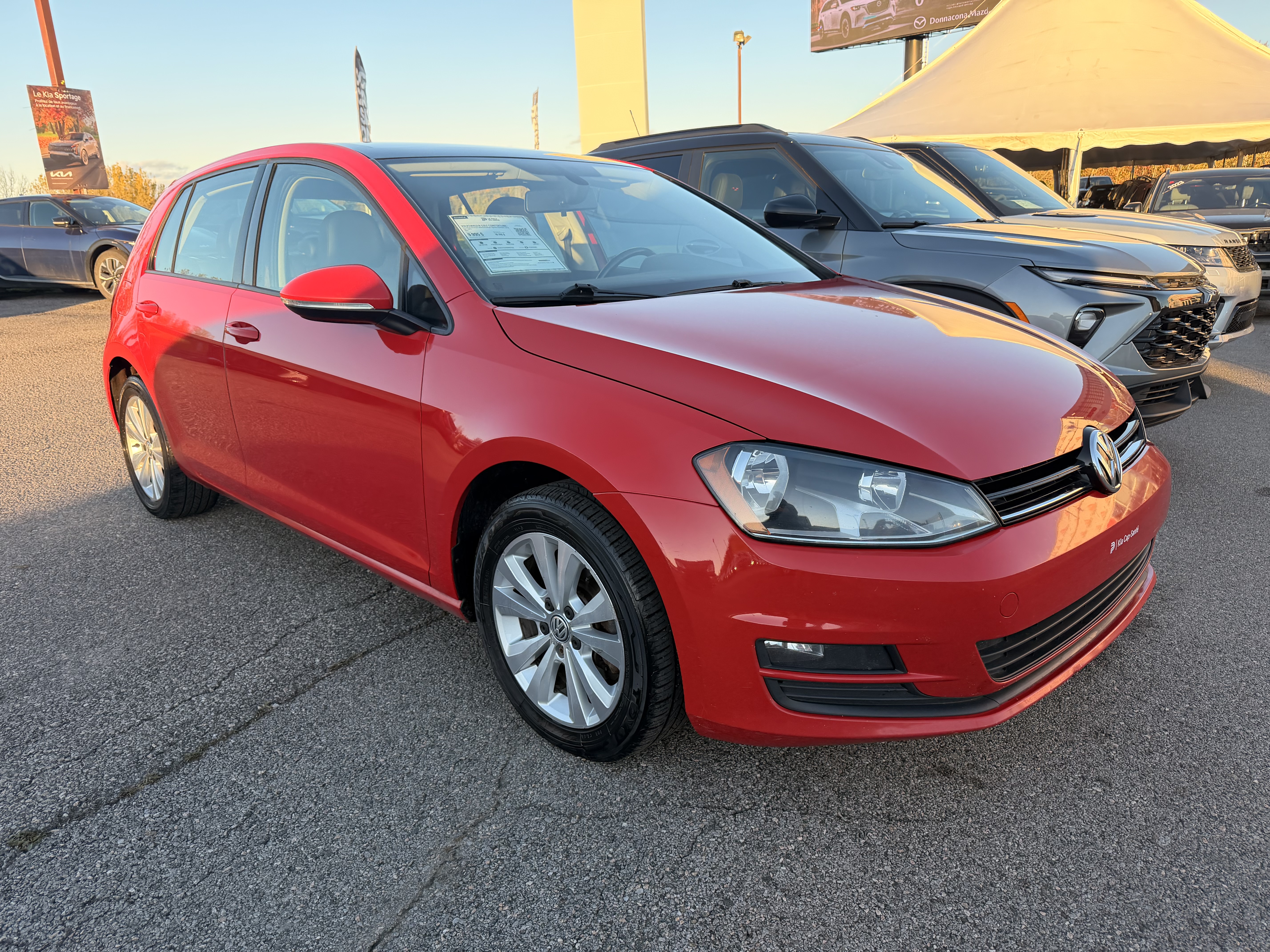 Red 2017 Volkswagen Golf Hatchback Automatic