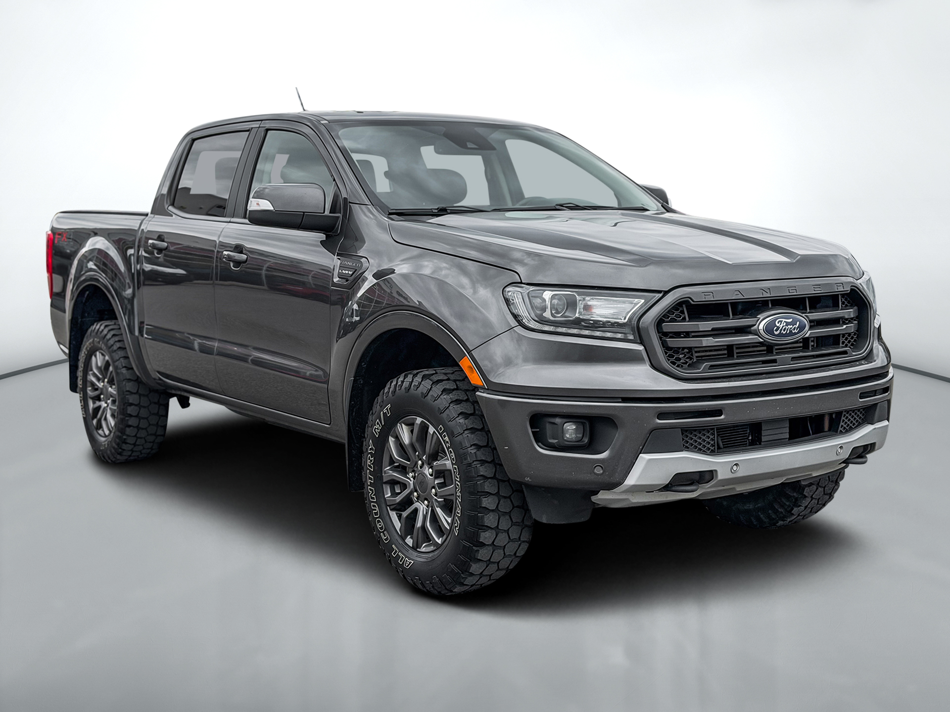 Gray 2020 Ford Ranger Pickup Truck Four-Wheel Drive Automatic