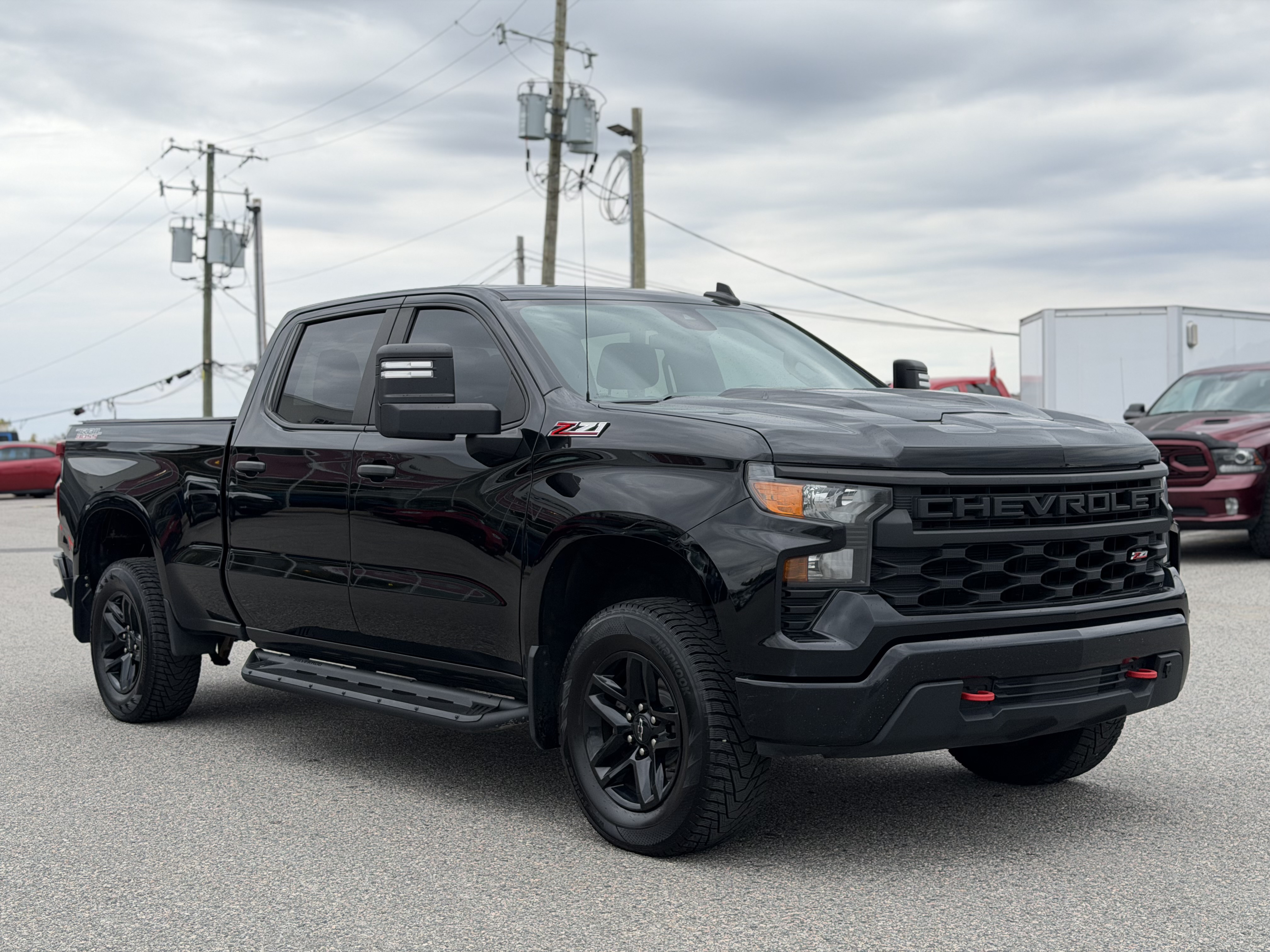 Black 2022 Chevrolet Silverado 1500 Pickup Truck Four-Wheel Drive Automatic